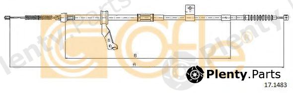  COFLE part 17.1483 (171483) Cable, parking brake