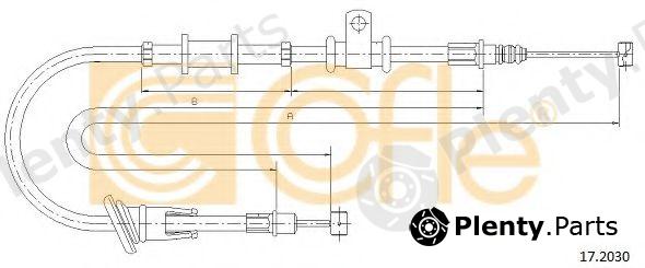  COFLE part 17.2030 (172030) Cable, parking brake