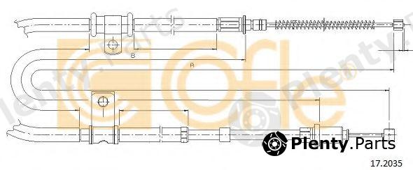  COFLE part 17.2035 (172035) Cable, parking brake