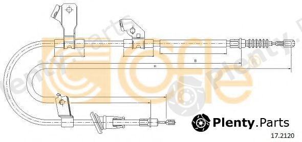  COFLE part 17.2120 (172120) Cable, parking brake