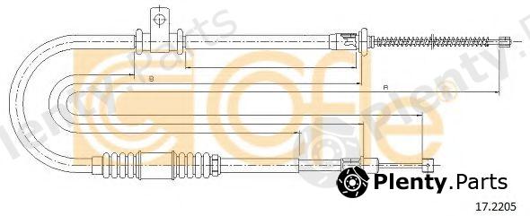  COFLE part 17.2205 (172205) Cable, parking brake