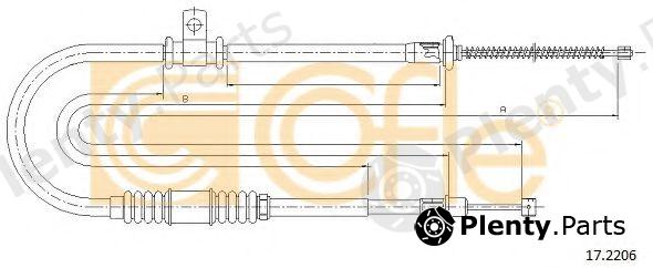  COFLE part 17.2206 (172206) Cable, parking brake