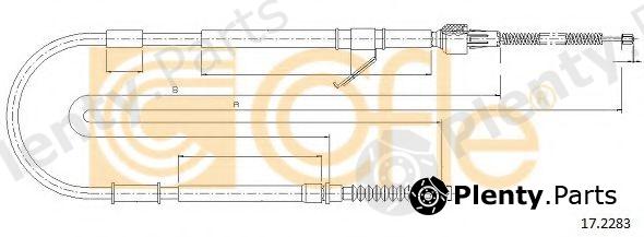  COFLE part 17.2283 (172283) Cable, parking brake