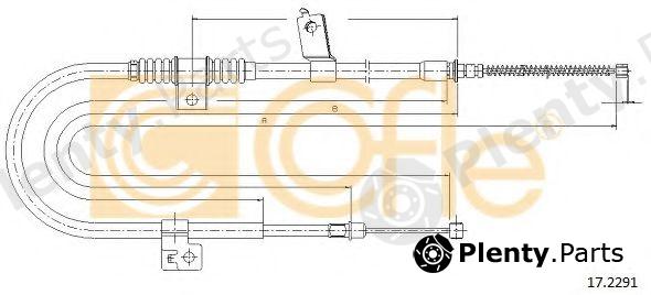  COFLE part 17.2291 (172291) Cable, parking brake