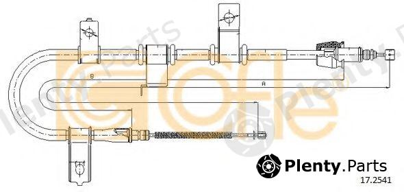  COFLE part 17.2541 (172541) Cable, parking brake