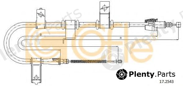  COFLE part 17.2543 (172543) Cable, parking brake