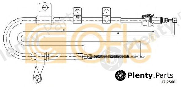  COFLE part 17.2560 (172560) Cable, parking brake