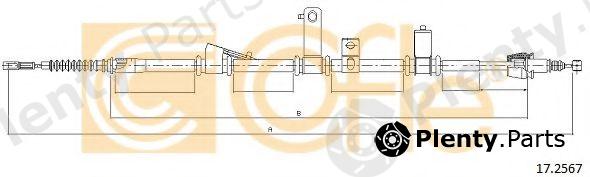  COFLE part 17.2567 (172567) Cable, parking brake