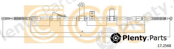  COFLE part 17.2568 (172568) Cable, parking brake