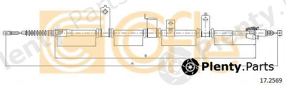  COFLE part 17.2569 (172569) Cable, parking brake