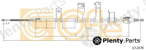  COFLE part 17.2570 (172570) Cable, parking brake