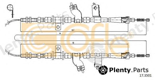  COFLE part 17.3501 (173501) Cable, parking brake