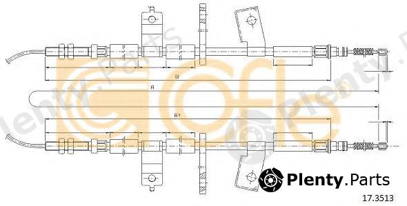  COFLE part 17.3513 (173513) Cable, parking brake