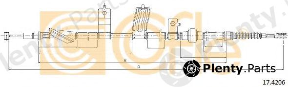  COFLE part 17.4206 (174206) Cable, parking brake