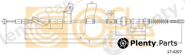 COFLE part 17.4207 (174207) Cable, parking brake