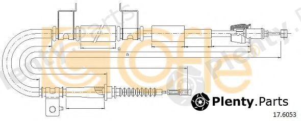 COFLE part 17.6053 (176053) Cable, parking brake