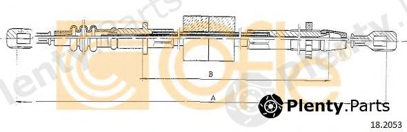  COFLE part 18.2053 (182053) Clutch Cable