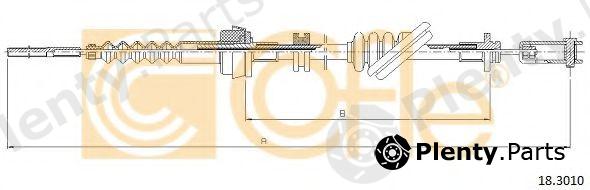  COFLE part 18.3010 (183010) Clutch Cable