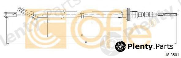  COFLE part 18.3501 (183501) Clutch Cable