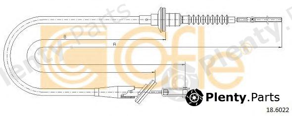  COFLE part 18.6022 (186022) Clutch Cable