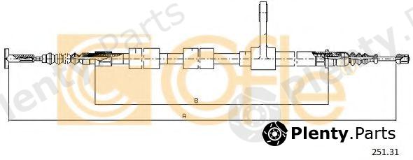  COFLE part 251.31 (25131) Cable, parking brake