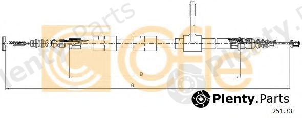 COFLE part 251.33 (25133) Cable, parking brake