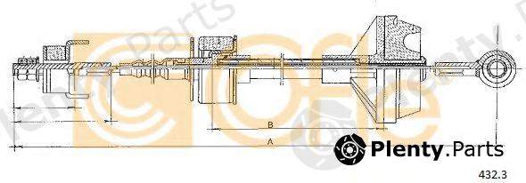  COFLE part 432.3 (4323) Clutch Cable