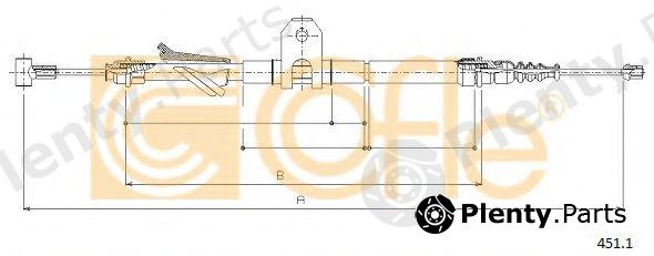  COFLE part 451.1 (4511) Cable, parking brake