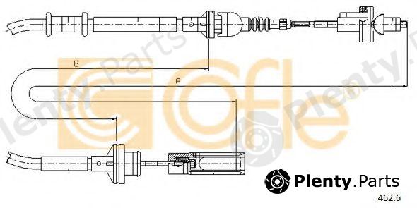  COFLE part 462.6 (4626) Clutch Cable