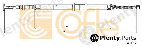  COFLE part 491.12 (49112) Cable, parking brake