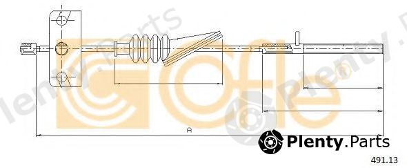  COFLE part 491.13 (49113) Cable, parking brake