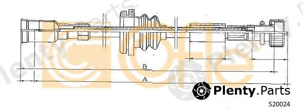  COFLE part S20024 Tacho Shaft