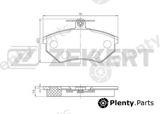  ZEKKERT part BS-1097 (BS1097) Brake Pad Set, disc brake