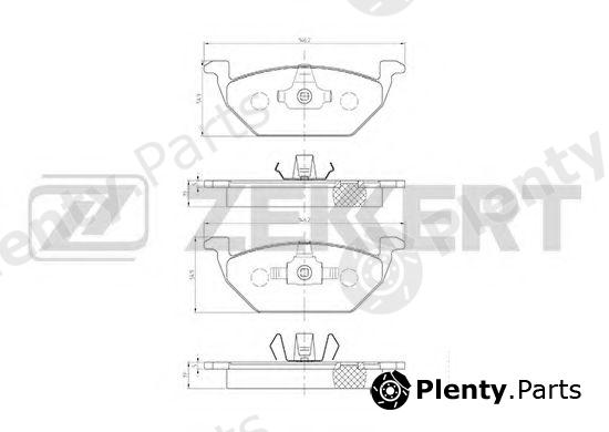  ZEKKERT part BS-1136 (BS1136) Brake Pad Set, disc brake