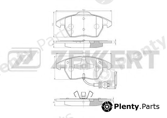  ZEKKERT part BS-1141 (BS1141) Brake Pad Set, disc brake