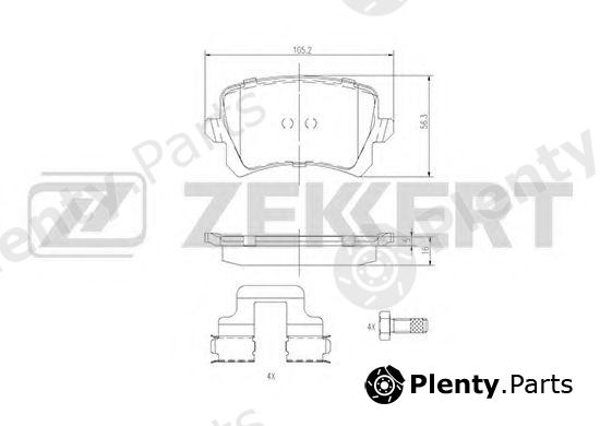  ZEKKERT part BS-1168 (BS1168) Brake Pad Set, disc brake