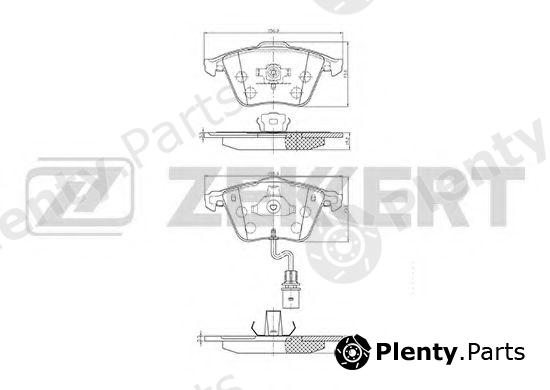  ZEKKERT part BS-1173 (BS1173) Brake Pad Set, disc brake