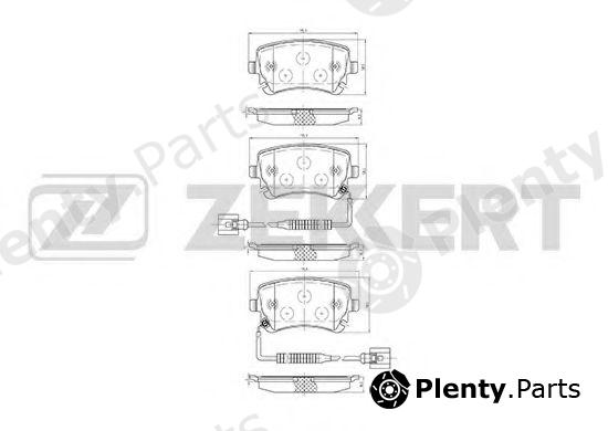  ZEKKERT part BS-1179 (BS1179) Brake Pad Set, disc brake