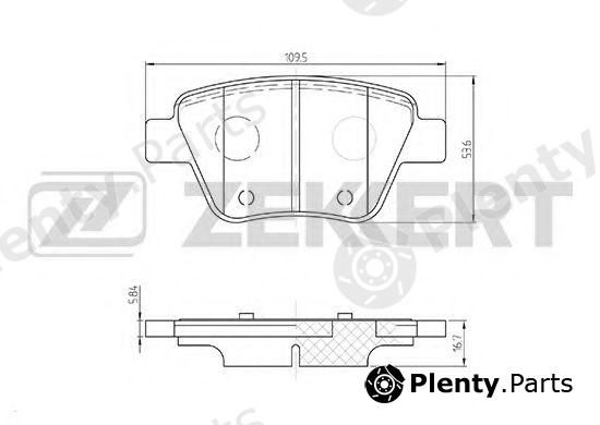 ZEKKERT part BS-1185 (BS1185) Brake Pad Set, disc brake