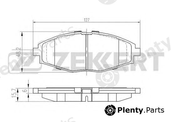  ZEKKERT part BS-1285 (BS1285) Brake Pad Set, disc brake