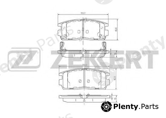  ZEKKERT part BS-1299 (BS1299) Brake Pad Set, disc brake