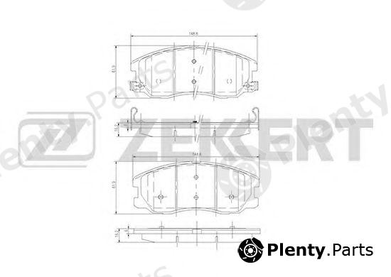  ZEKKERT part BS-1300 (BS1300) Brake Pad Set, disc brake