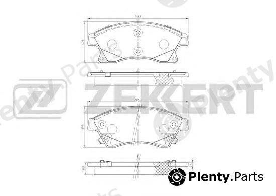  ZEKKERT part BS-1301 (BS1301) Brake Pad Set, disc brake