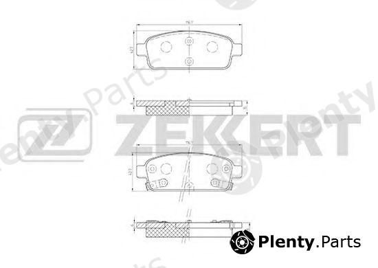  ZEKKERT part BS-1302 (BS1302) Brake Pad Set, disc brake