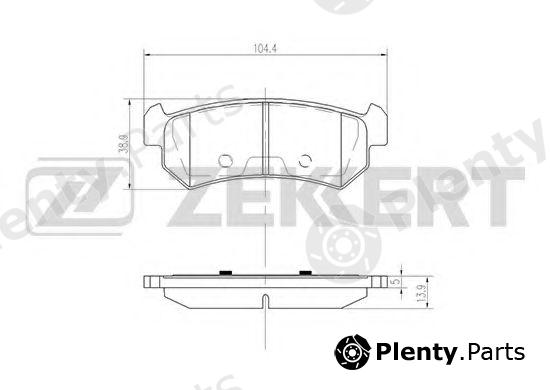  ZEKKERT part BS-1308 (BS1308) Brake Pad Set, disc brake