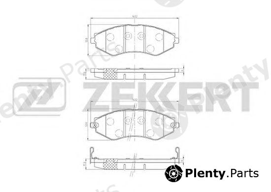  ZEKKERT part BS-1309 (BS1309) Brake Pad Set, disc brake