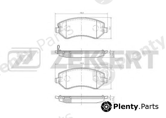  ZEKKERT part BS-1345 (BS1345) Brake Pad Set, disc brake
