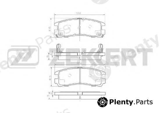  ZEKKERT part BS-1347 (BS1347) Brake Pad Set, disc brake