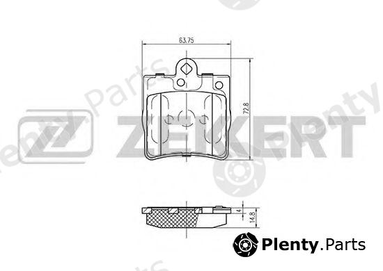  ZEKKERT part BS-1350 (BS1350) Brake Pad Set, disc brake