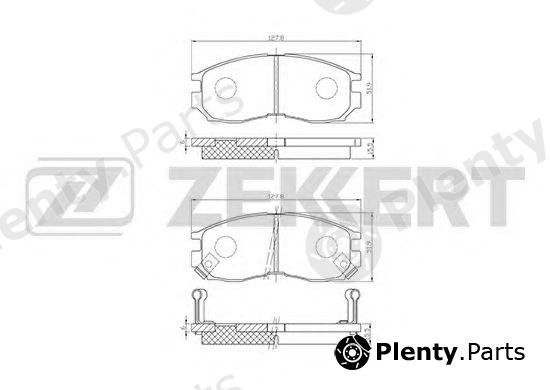  ZEKKERT part BS-1355 (BS1355) Brake Pad Set, disc brake